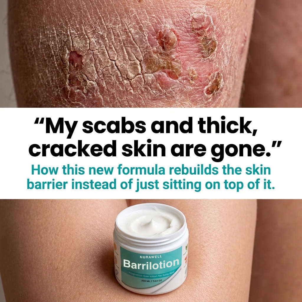 Fragrance-Free Non-Greasy Anti-Itch Ceramide NP Leg Lotion For Dry, Red, Sensitive, Discolored, Crepey Skin