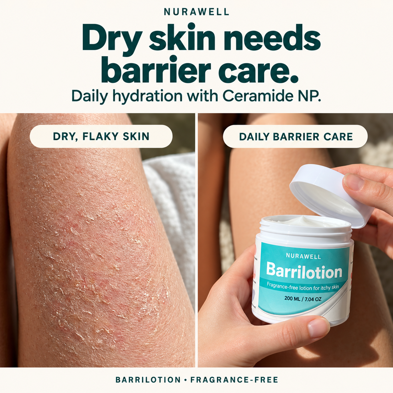 Nurawell BarriLotion daily barrier care with Ceramide NP